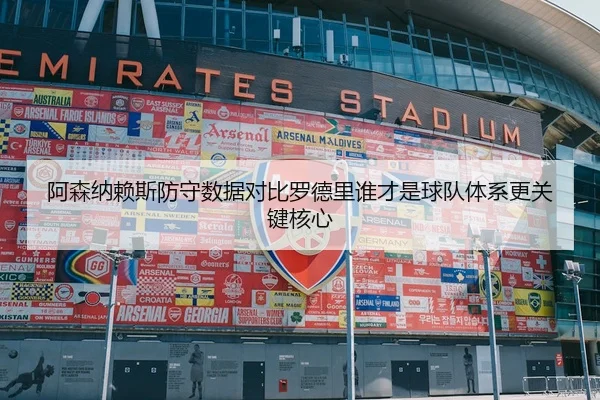 阿森纳赖斯防守数据对比罗德里谁才是球队体系更关键核心